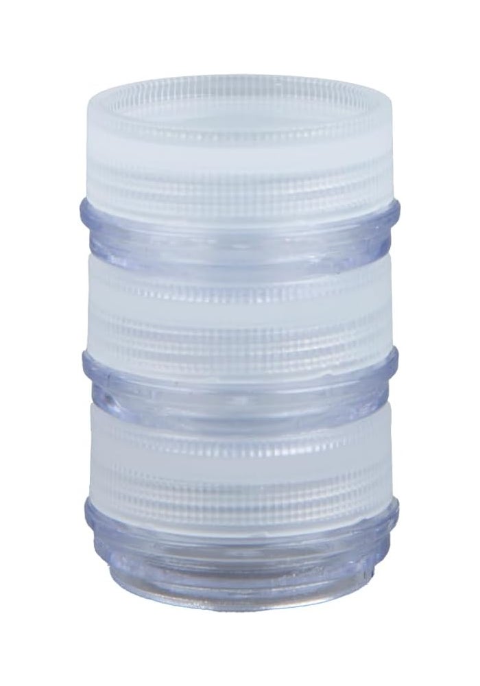 Daiso Coordilette Cream Container Set, 3 Pieces – 3Ml (0.10 Fl Oz) Clear - Image 1